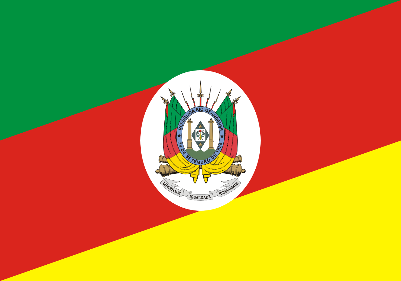 Bandeira do Rio Grande do Sul, herdada da República Rio-Grandense